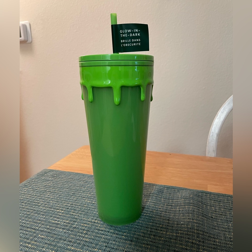 Starbucks Halloween green slime cup